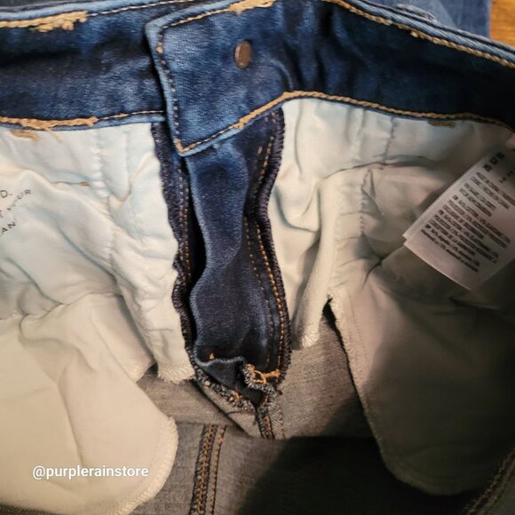 American Eagle Jeans 2 R Dream Jegging Super Hi Rise Medium Dark Tummy Control - Picture 5 of 14